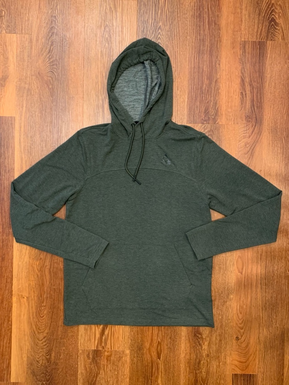 Gerry Men’s Lightweight Hoodie Heather Green EUC Gorpcore Athleisure Activewear